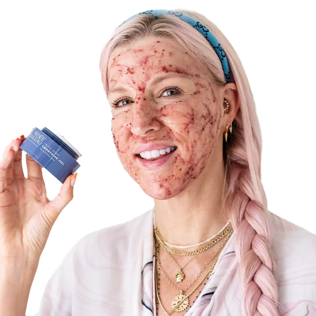 Renee Rouleau Applying Triple Berry Smoothing Peel