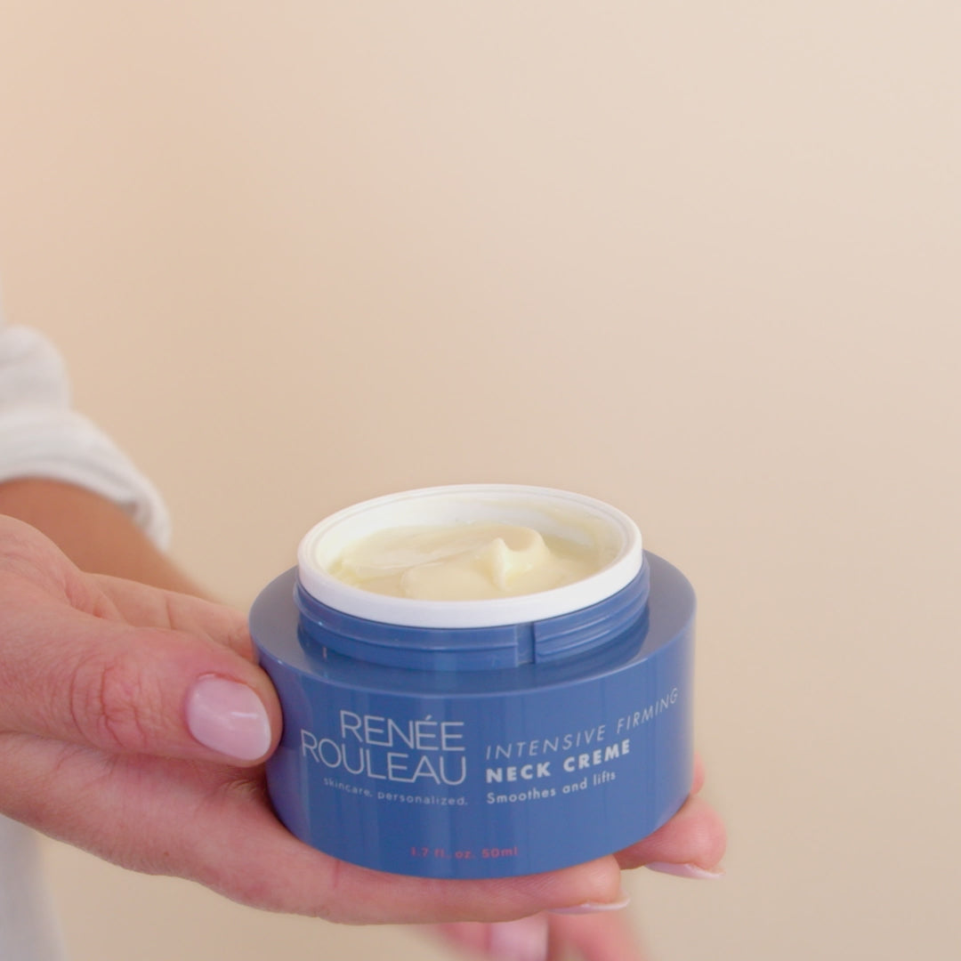 intensive firming neck creme application video