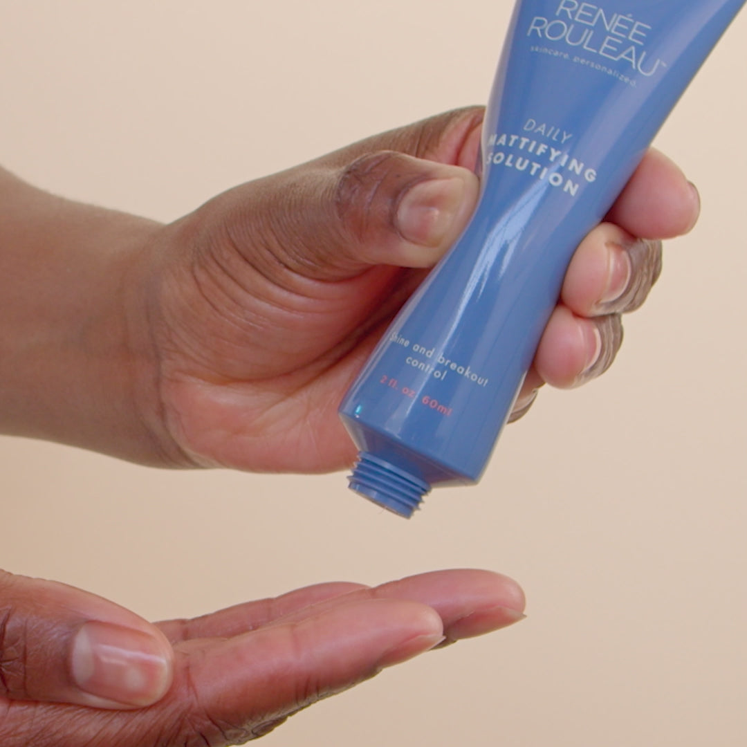 daily mattifying solution application video